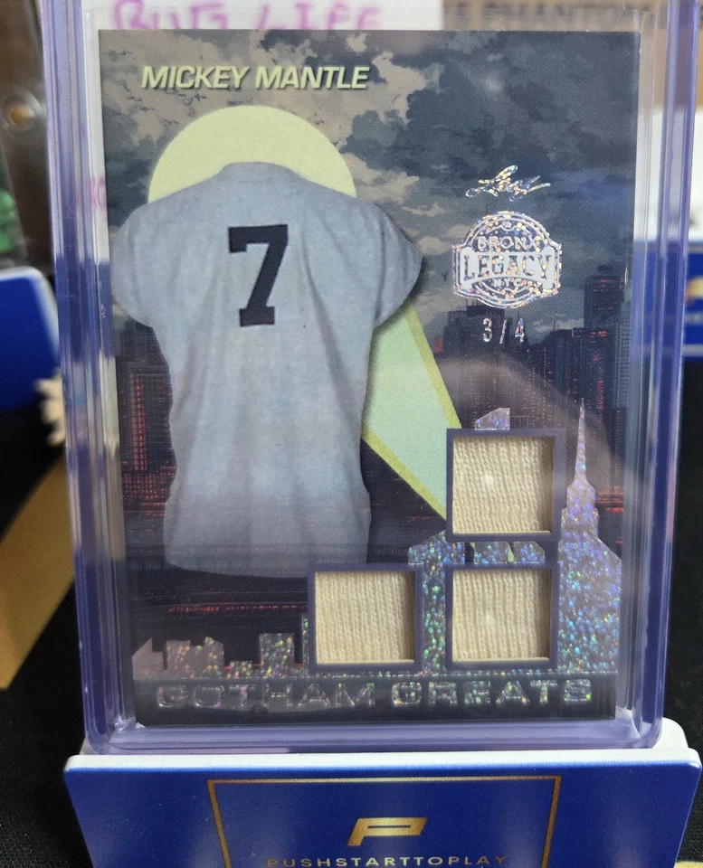 2025 Leaf Bronx Legacy Mickey Mantle Triple Patch 3/4 - Image 1 of 1