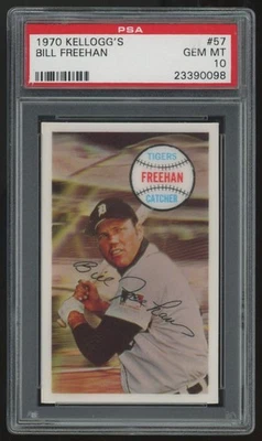 Kellogg's Bill Freehan 1970 #57 PSA 10 Foto 1 de 2