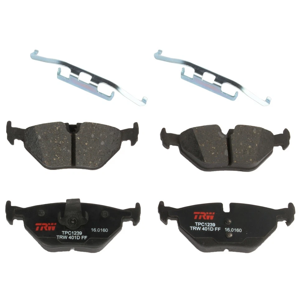 Juego de pastillas de freno traseras TXM1239 TRW de 2 ruedas para 323 328 318 serie 325 sedán Foto 1 de 1