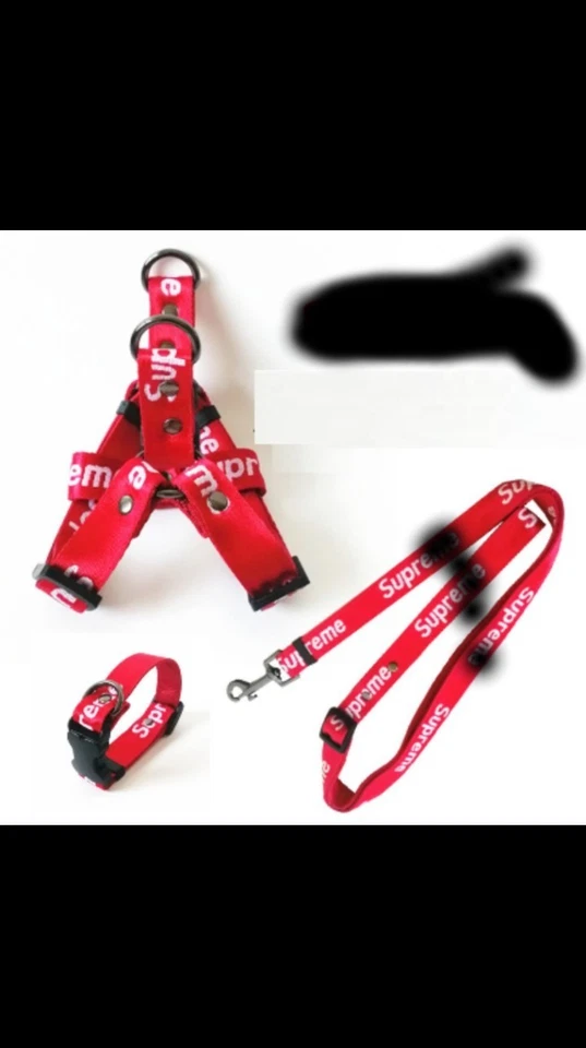 DOG DESIGNER LUXURY 3 SET COLLAR, HARNESS & LEASH  ADJUSTABLE | Supreme SHIPPING - Image 1 of 2