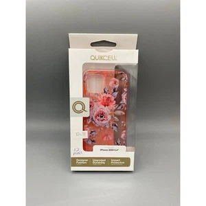 Quikcell iPhone 12 Mini 2020 5.4 Case Pink Flowers - Picture 1 of 3