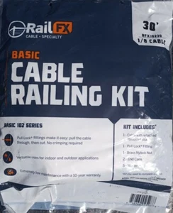 RailFX RFX10230 Cable Rail 102 Basic Kit 30 pies - Imagen 1 de 3