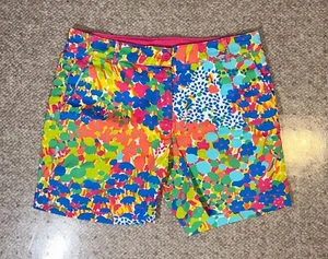 Talbots Women's Shorts The Weekend BO1024 Flowers Zip Flat Front 2P W29 Multi - Picture 1 of 4