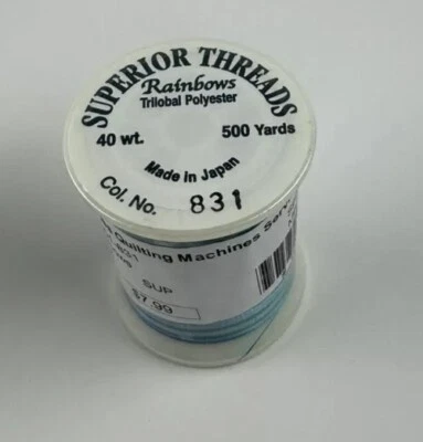 Superior Threads RAINBOWS 500 Yards 40 Wt Color 831 - Mediterranean NEW - Image 1 of 4