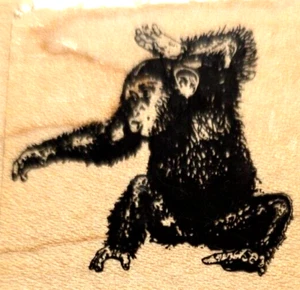 Affe Gummistempel 1989 Charles M Doss Graphistamp (J15) - Bild 1 von 4