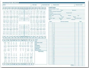 Dental Exam Record, Anatomic & Periodontic Diagrams / Nebs Deluxe No. 1057 - Picture 1 of 1