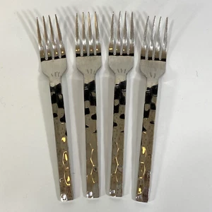 Cambridge Edelstahl 18/10 gehämmert CBS123 4er Set einzelne Salatgabeln - Bild 1 von 10