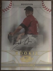 2009 DONRUSS THREADS BRAD JAMES ROOKIE AUTO CARD 961/1999