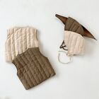 Autumn Winter Baby Vest and Hat Set Cotton Coat Sleeveless Solid for Boys Girls