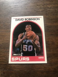 1989-90 NBA Hoops #310 Rookie David Robinson Admiral Mint Pack Fresh HOF ROY - Picture 1 of 6