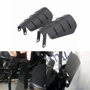 Protectores de mano negros mate para Harley Electra Street Road Glide Dyna Sportster 883 - Imagen 1 de 8