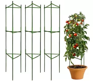 Tomato Cage 3-Pack Garden Plant Support Tomato Cage Garden Trellis for Climbi... - Picture 1 of 7