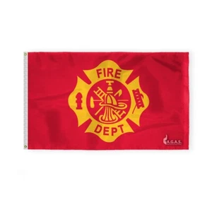 Bandera del Departamento de Bomberos de AGAS - Bandera del Servicio Civil - 3'x5' - Nailon 200D impresa - Imagen 1 de 1