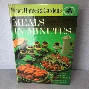VTG Better Homes & Gardens "Meals in Minutes" Hardcover 1963 Full Color Cookbook - Picture 1 of 5