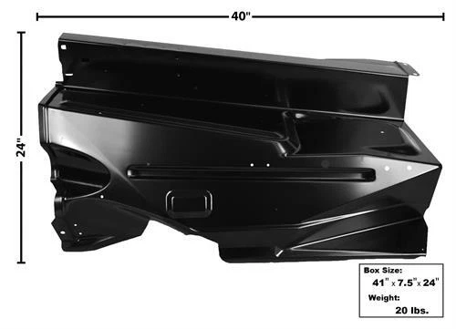 1967-72 Ford Pickup Truck Inner Fender Apron - LH - Image 1 of 1