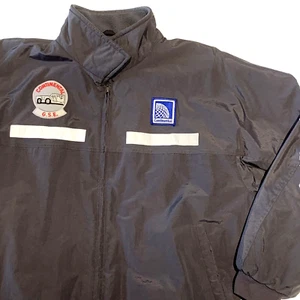 VTG Continental Airlines Jacket Mens XL - Ground Service Equipment G.S.E. Patch - Picture 1 of 18