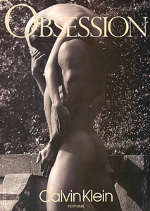 1990 Calvin Klein CK Obsession perfume Herb Ritts vintage 1-page MAGAZINE AD - Picture 1 of 1