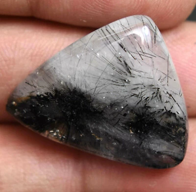 31.00 Ct Natural Rutilated Crystal Inside Black Hair Top Quality Gemstone - Image 1 of 3