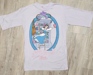 Disney Beauty & The Beast Girls Nightgown Size 6 Vintage Belle 90s Sleep Shirt - Picture 1 of 5