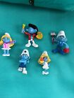 Collectible Smurf Figures Mc Donalds Lot Smurfette's & Smurfs