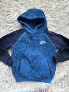 Nike Boys Sz. 4 Pullover Plush Fleece Hoodie. Cute, Soft - Picture 1 of 11