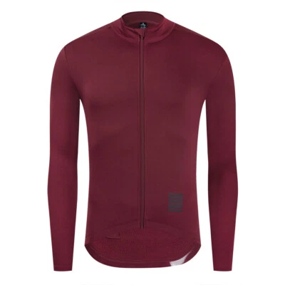 Jersey de ciclismo de invierno para hombre de manga larga Prendas para el torso de lana térmica Chaqueta de bicicleta de carretera MTB Foto 1 de 4