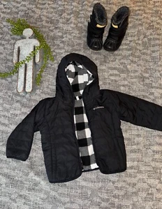 boys columbia reversable winter jacket 3t - Picture 1 of 5
