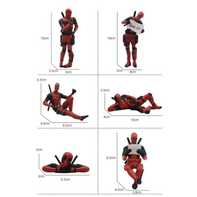 Birthday Gift Decoration Dashboard Toy Car Ornament Interior Hero Funny Deadpool - Image 1 of 4