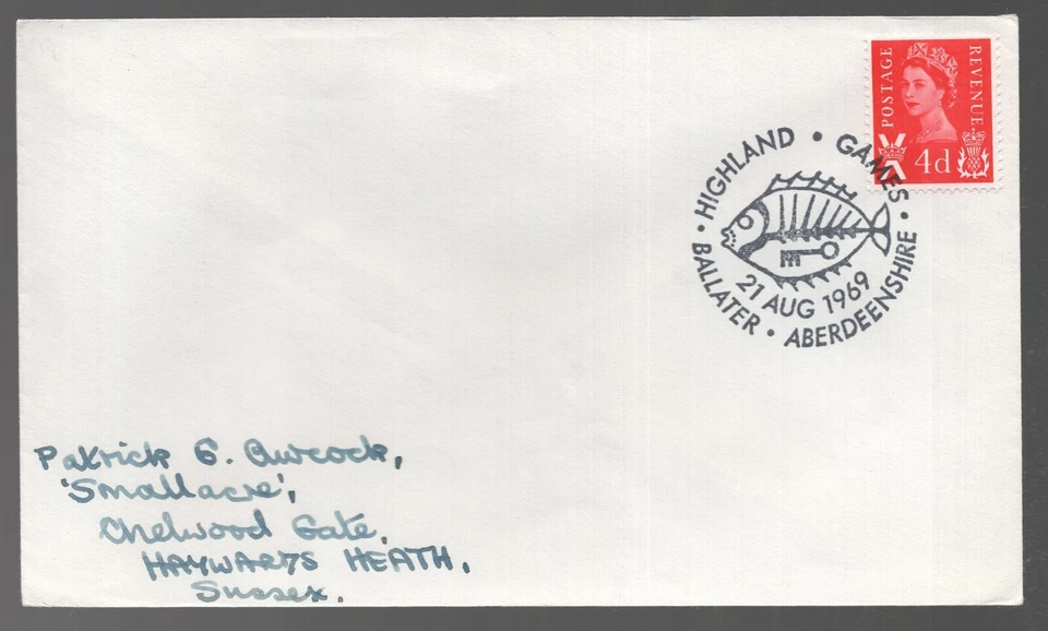 1969 Ballater Highland Games Aberdeenshire Fish & Key Scotland Cover - Image 1 of 1