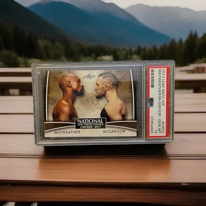 New FLOYD MAYWEATHER VS CONOR MCGREGOR 2017 LEAF NSCC VIP PSA 10 RARE! POP* 65 - Picture 1 of 3
