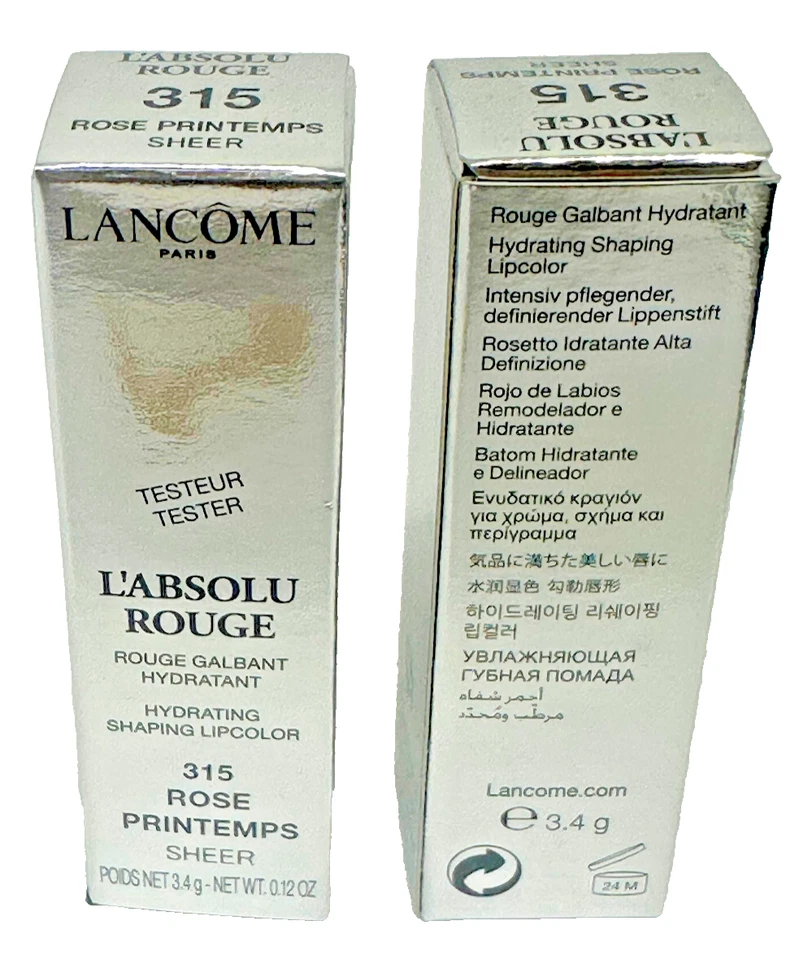 Lancôme L'Absolu Rouge Sheer Hydrating Shaping Lipcolor – 315 Rose Printemps - Image 1 of 1