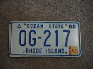 RHODE ISLAND OCEAN ST 80 LICENSE PLATE BUY ALL STATES HERE FREE SHIPPING - Picture 1 of 1