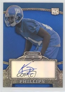 2008 Bowman Sterling Redemption Blue Refractor Rookies Kenny Phillips Auto RC - Picture 1 of 4