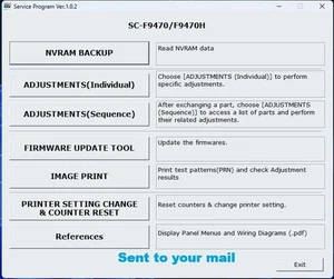 Service Program F9470✅Counter Reset SC-F9400 Compat. Tested OK⭐⭐⭐⭐⭐ - Picture 1 of 2