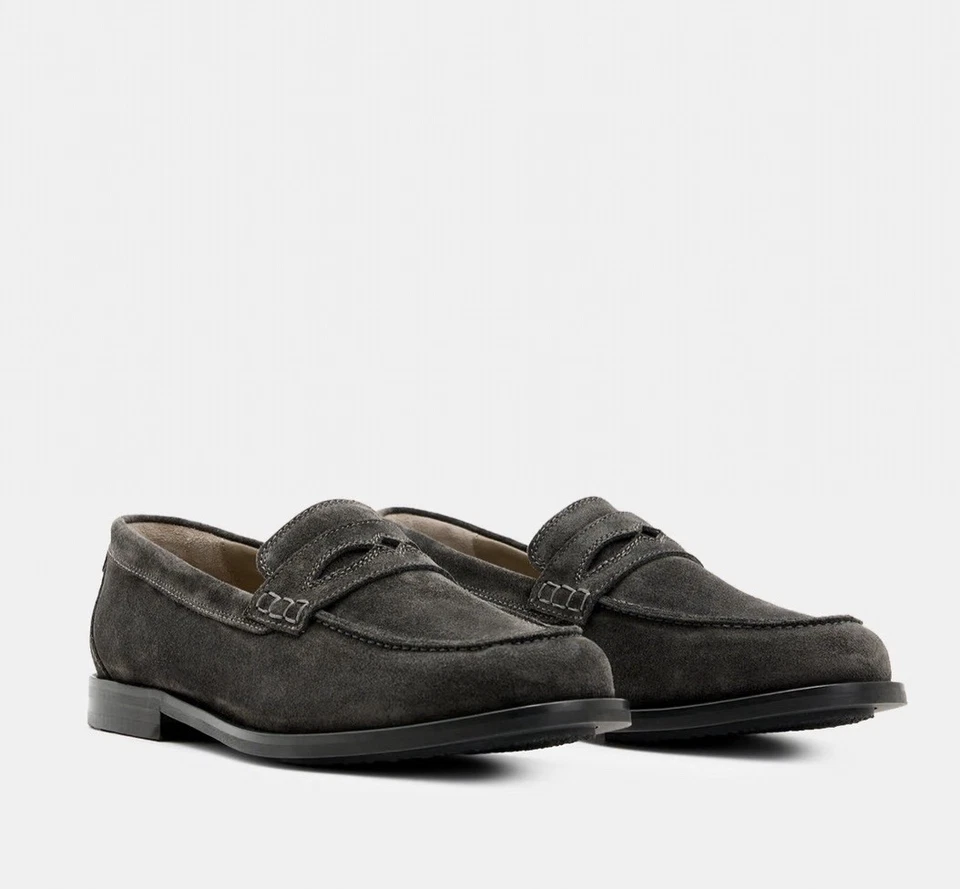 Mocasín de gamuza AllSaints para hombre en gris oscuro talla US13/UK12/EU46 Foto 1 de 4