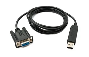 PCSensor USB 2.0 Cable 150 CM Typ A To RS232 DB9 Socket CH340 Chip IN Black - Zdjęcie 1 z 4