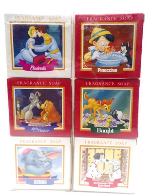 Disney Character Fragrance Soap Japan New Open Box Lot Of 6 - Image 1 of 4