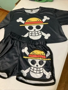 Girls Crop Top And Shorts Size Medium / design by one piece - Picture 1 of 5