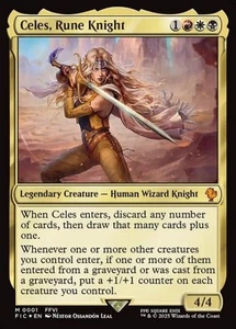 MTG - CELES, RUNE KNIGHT (Foil) - Final Fantasy Com (M) - Picture 1 of 1