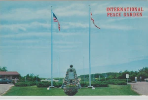 Internationaler Friedensgarten, Eingang, USA Kanada Vintage Postkarte 2x28 - Bild 1 von 2