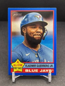 2025 Topps Heritage - VLADIMIR GUERRERO JR - Blue Border All-Star Blue Jays #165 - Bild 1 von 2