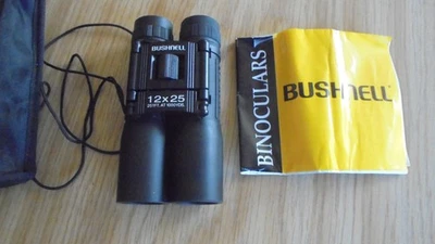 BUSHNELL 12X25 BINOCULARS~ 240 FT/1000 YDS With Case  - Image 1 of 3