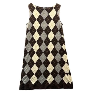 J Crew Collection Pulloverkleid Wolle-Kaschmir-Mischung Argyle kariert ärmellos S - Bild 1 von 7
