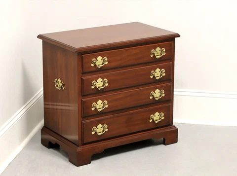 HENKEL HARRIS 5417 24 Solid Wild Black Cherry Chippendale Chairside Chest - B Cover