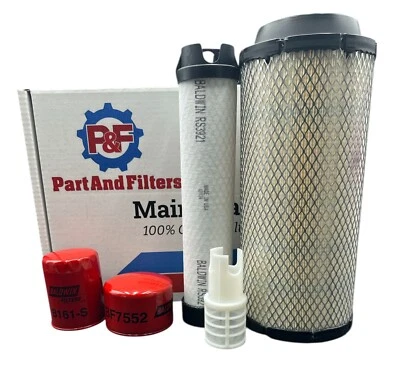 Kit de filtro P&F compatible con motor Takeuchi TL240 4TNV98T Foto 1 de 2