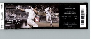 Chicago White Sox vs New York Yankees 8/29/2018 Full Ticket - Greg Bird