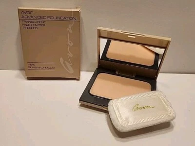 Avon Pressed Powder Compact TRANSLUCENT PEACH .4 oz New NOS  - Image 1 of 4