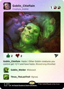 Magic The Gathering Goblin Chieftain (Lámina Arco Iris) Guarida Secreta Lámina Gota - Imagen 1 de 1