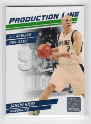 2010 Panini Donruss Production Line Jason Kidd #/399 Jersey Card - Image 1 of 2