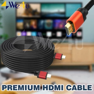 PREMIUM HDMI CABLE ULTRA HD TV HIGH SPEED 4K 2160p 3D LEAD 1m/2m/3m/5m/10m/15m - Picture 1 of 14